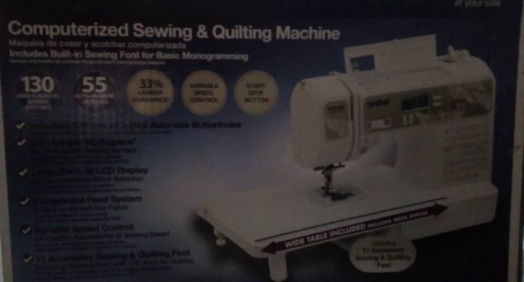 Brother, Computerized Sewing and Quilting machine