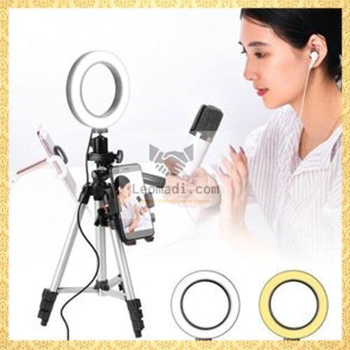 5.7”Ring Light With Tripod Stand For YouTube Video & Makeup