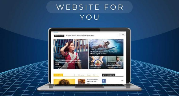 Web Design- Creation of a professional website.